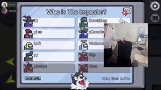 Among Us | Dumbdog thinks that 5up is imposter but he's dead + Janet falling