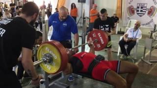 Bench press RAW 262,5kg (578lbs) BW 110kg (242lbs) WORLD Record GPA at 110kg Vlastimil Kuzel