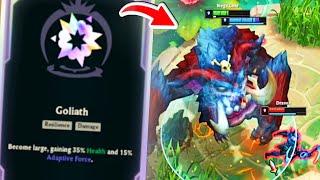 GOLIATH GNAR IS SO MUCH FUN!!! 10K+ HP, 450+ AD, & 40K+ DAMAGE!!! Season 15 Gnar Arena Lol Gameplay