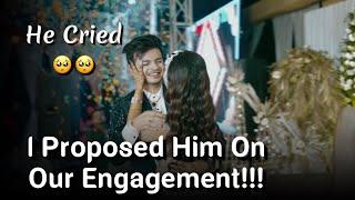 He Cried When I Proposed Him On Our Engagement | Tanshi Vlogs