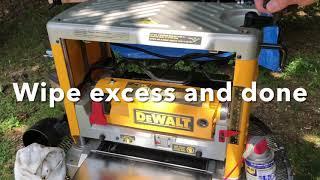 Dewalt dw734 Planer Easy fix.(Depth control seized Up over the winter)