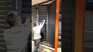 6063 -T5 Safety Aluminum Exterior Shutters Waterproof For Hotel