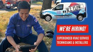 Why HVAC Service Technicians and Installers Choose to Work at M.E. Flow