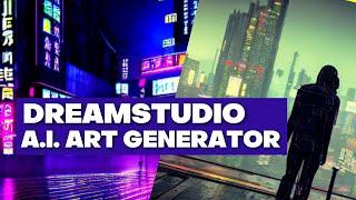 DreamStudio AI Tutorial - Using The Text-To-Image Generator With Stable Diffusion