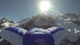 Base jump wingsuit Jungfrau 4158 mètres Alpes Bernoise Valery Rozov - 10129