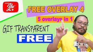 FREE OVERLAY 4 TRANSPARENT GIF : FOR OBS/STREAMLAB OBS/POWERPOINT/ VIDEO EDITING SOFTWARE (5 in 1)