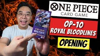 New ONE PIECE Trading Card Game Set OP-10 Royal Bloodlines Booster Box Opening