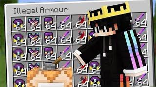 Why I Abused The ILLEGAL Armour in this Minecraft SMP...
