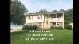 728 UNIVERSITY DR. WALDORF, PA 20602