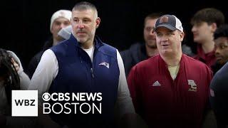 Patriots coach Mike Vrabel attends Boston College Pro Day