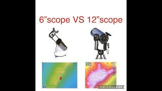 6" reflector Zone 4 VS 12" from Zone 8 #telescope #science #astronomy #skywatcher #meade #reflector