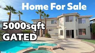 Las Vegas Home for Sale | Best PRICED Huge House | Sparkling Pool | Rare BASEMENT | Gated Community