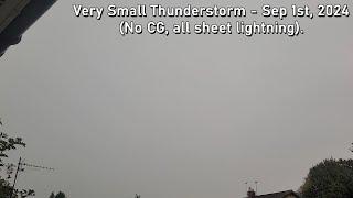 Very Small UK Thunderstorm | September 1st, 2024