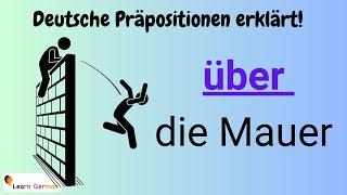 GERMAN Preposition ÜBER in detail (19) -  - with examples | ÜBER mit Erklärung | A1 - B1