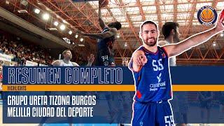 Resumen Completo | Grupo Ureta Tizona Burgos - Melilla Ciudad del Deporte (89-74)