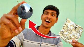 Making A Mirror Polished Aluminium Foil Ball | Japanese Aluminum Ball Experiment.