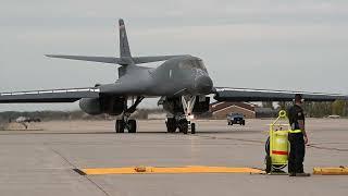 B-1B Lancer Hot Pit Refueling • Grand Forks