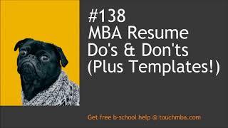 MBA Resume Do’s and Don’ts (Plus Templates!)