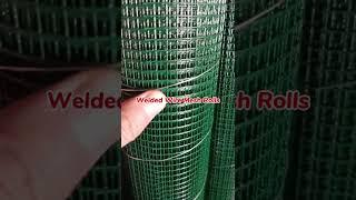 Material de gard din metal plastificat din plasă de sârmă sudată acoperită cu PVC verde pentru creșterea păsărilor de curte și a animalelor