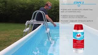 Entretien et traitement de l'eau d'une piscine hors-sol Intex