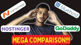 Bluehost vs Hostinger vs Godaddy vs Namecheap MEGA COMPARISON | Best hosting for wordpress in 2022