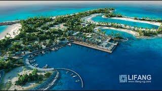 Ocean Cay 1080p 3d walkthrough animation by Lifang Vision