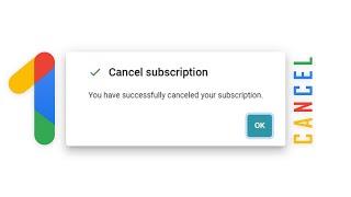 How to CANCEL Google One Subscription