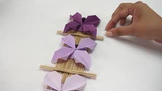 Origami Flower Wall Art Room Decoration Ideas by CraftiWorks