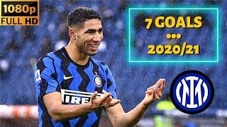 Achraf Hakimi - All 7 Goals This Season 2020/21 | HD 1080p