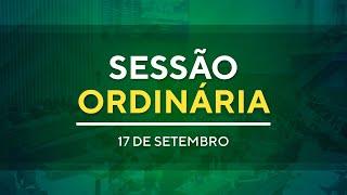 SESSÃO ORDINÁRIA - 15H00 - 17/09/2024