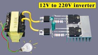 12v DC to 220v AC converter DIY, 12v to 220v power inverter using D718