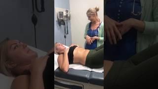 Good-Lking BellyAbdomen Inspection #asmr #medical #exam #beautiful #girls