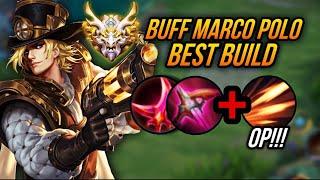 BUFF MARCO POLO PERFECT BUILD 2024!!! |HONOR OF KINGS GRANDMASTER MARCO POLO BUILD, ARCANA& GAMEPLAY