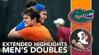 Florida vs Florida State Mens Doubles Highlights | College MatchDay