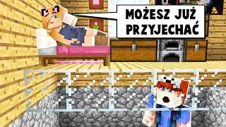 PODGLĄDAM BELLĘ W JEJ DOMU PRZEZ NIEWIDZIALNĄ ŚCIANĘ w Minecraft! | Vito i Bella