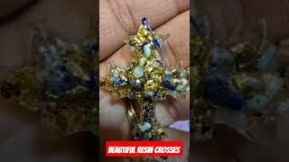 Hand made Beautiful Resin Crosses made with love  #jewelry #shorts #craft