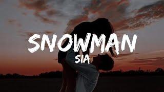 Sia - Snowman (Lyrics) Speed Up | trending song | Christmas Song