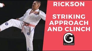 Rickson Gracie: Approach and clinch a striking aggressor