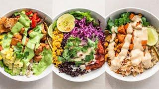 EASY BALANCED BOWLS / whole food plant based (full recipes)