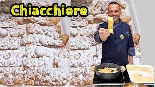 CHIACCHIERE LEGERISSIME E BOLLOSE-Come farle anche ripiene con pochi ingredienti-Ricetta favolosa