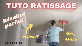 How to make a REASTING on plasterboard, EASILY and with a ROLLER part1 ep32 beginner tutorial