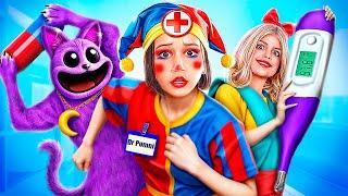 Больница ПОМНИ! The Amazing Digital Circus! Больница для героев видеоигр!