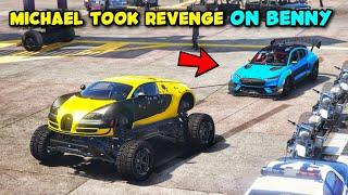 MICHAEL TOOK REVENGE ON BENNY & STOPPED HIS CAR DEAL! #shorts #gta5