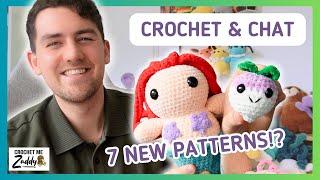 Going on a crochet pattern designing frenzy  Crochet with me vlog | Crochet me Zaddy