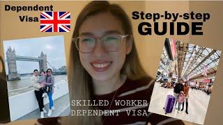 UK PARTNER DEPENDENT VISA REQUIREMENTS & step-by-step in filling out the online application form