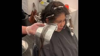 Teasing balayage technique