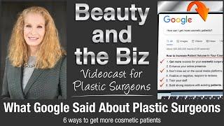 What Google Said About Plastic Surgeons