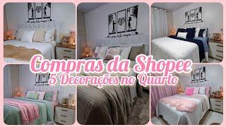 COMPRAS DA SHOPEE EM 5 DECORAÇÕES DO QUARTO/5 CAMAS POSTAS LINDAS#achadinhosshopee#shopee#camaposta