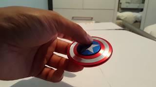 Captain America Fidget Spinner featuring all Antsy Labs Fidget Cube colours