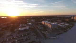 4k Aerial of New Smyrna Beach and Ponce Inlet, Disappearing island Phantom and Mavic Drones